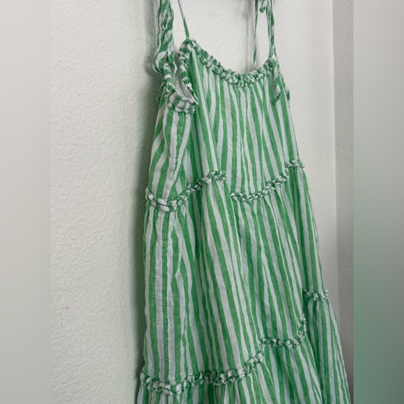 Rails Caralyn cayman green stripe mini dress- Large - Picture 5 of 11